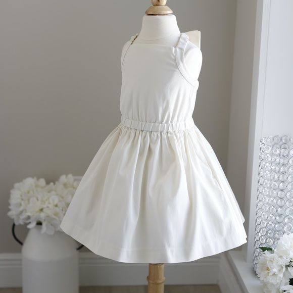 SALE- JCrew Crewcuts Girls Halter Dress Ivory Party Special Occasion Size 4 NWT - Picture 4 of 4
